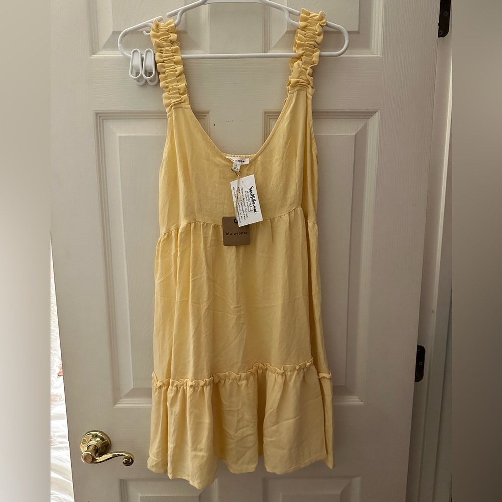 NWT boutique yellow dress